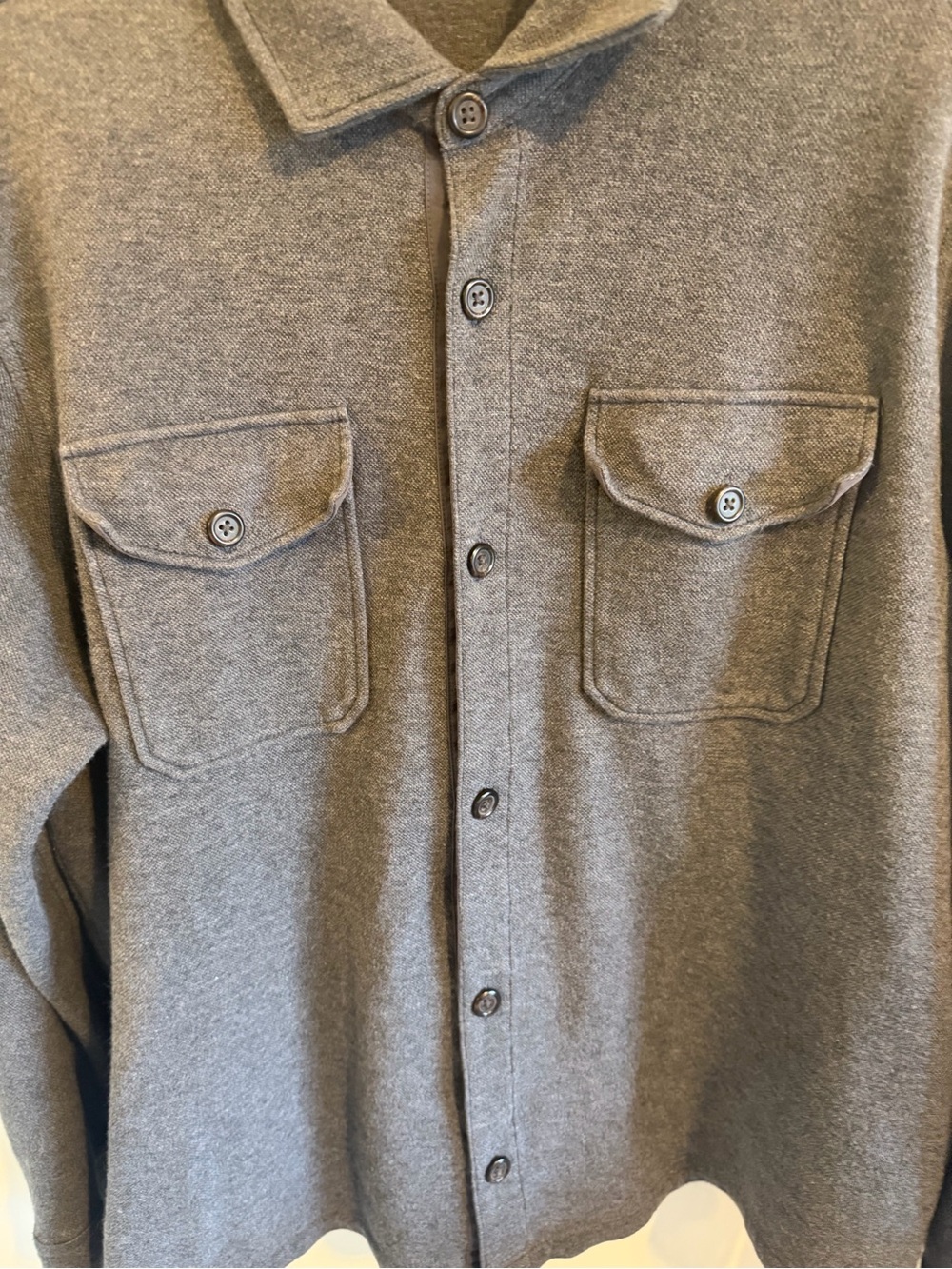 Polo Ralph Lauren Men’s XL Gray Brushed Fleece Shirt Jacket Overshirt Shacket - Picture 3 of 8